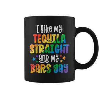 Funny Pride Tequila Straight Bar Gay Party Gifts Coffee Mug | Mazezy