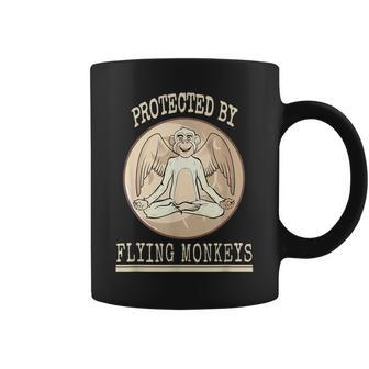 Funny Protected Wizard Wicked Witch Get My Flying Monkeys Coffee Mug | Mazezy