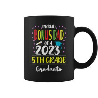 Funny Proud Bonus Dad Of A Class Of 2023 5Th Grade Graduate Coffee Mug | Mazezy UK