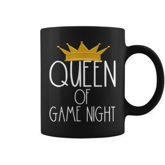 Queen Of Game Night Card Games Boardgame Winner Crown Coffee Mug | Mazezy
