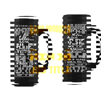 Radio Producer Job Title Coffee Mug | Mazezy