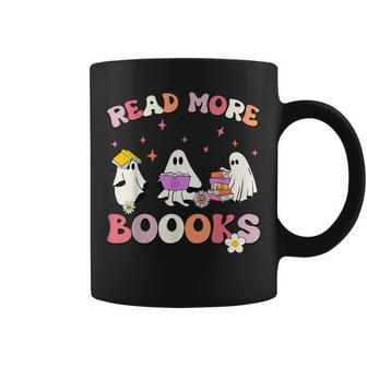 Read More Books Halloween Ghost Teacher Book Lovers Coffee Mug - Monsterry