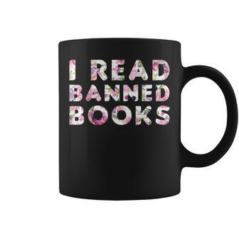 Readers Quote I Read Banned Books Cool Readers Coffee Mug - Monsterry UK