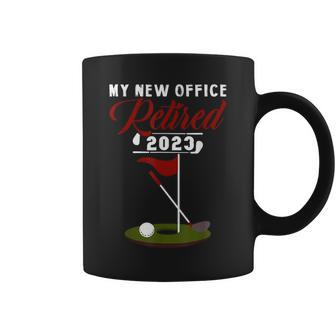 Funny Retired 2023 Golf Retirement Plan Gag Gift Golfers Coffee Mug | Mazezy