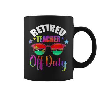 Funny Retired Teacher Off Duty Retirement 2023 Coffee Mug | Mazezy