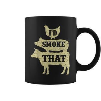 Funny Retro Grilling Bbq Smoker Chef Dad Giftid Smoke That Coffee Mug | Mazezy