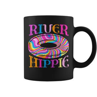 Funny Retro River Hippie Summer Family Float Trip Tubing Coffee Mug - Monsterry DE