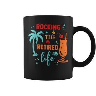 Rocking The Retired Life Summer Retirement Coffee Mug - Seseable