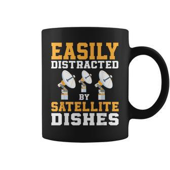 Satellite Dish Lover Technician Astronomy Coffee Mug | Mazezy