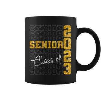 Funny Senior 2023 Class Of 23 Graduation Cool Retro Groovy Coffee Mug - Thegiftio UK