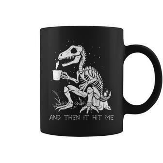 Skeleton Dinosaur Costume Goth Halloween Coffee Mug | Mazezy