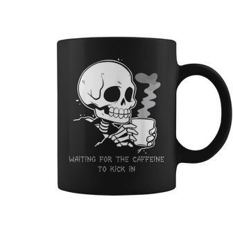 Skeleton Goth Halloween Coffee Coffee Mug | Mazezy