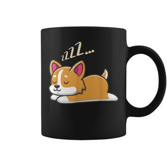 Funny Sleeping Fur Baby Cute And Intelligent Dogs Corgis Coffee Mug | Mazezy