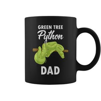 Snake Lover Dad Green Tree Python Coffee Mug | Mazezy