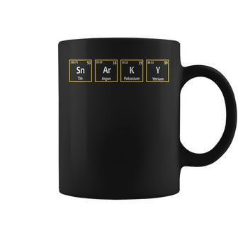 Funny Snarky Sarcasm Periodic Table Elements Spelling Coffee Mug | Mazezy