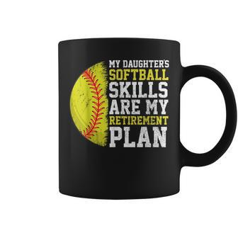Funny Softball Dad Mom Baseball Player Coffee Mug | Mazezy AU