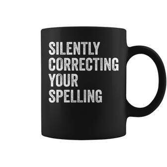 Spelling Whiz Sarcastic Orthographer Spelling Sarcasm Coffee Mug | Mazezy