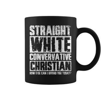 Straight White Conservative Christian Coffee Mug - Seseable