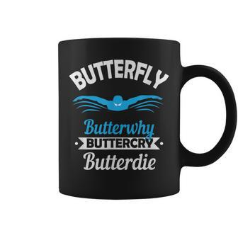 Funny Swimming T Butterfly Butterwhy Butterfly Funny Designs Funny Gifts Coffee Mug | Mazezy