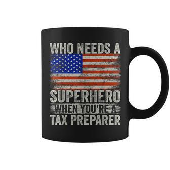 Tax Examiner Superhero Vintage For Dad Coffee Mug | Mazezy