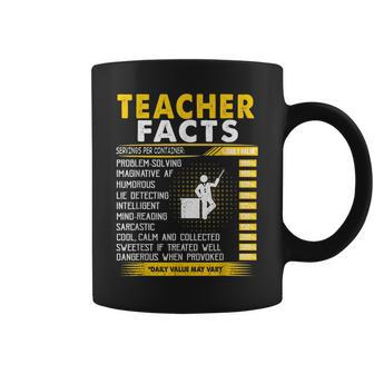 Funny Teacher Facts Sayings Graduation Costume Coffee Mug | Mazezy