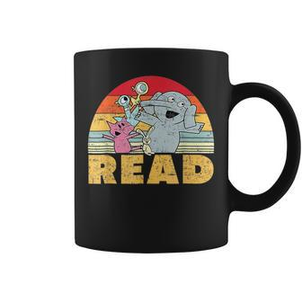 Funny Teacher Library Read Book Club Piggie Elephant Pigeons Gifts For Teacher Funny Gifts Coffee Mug | Mazezy