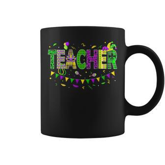 Funny Teacher Mardi Gras Family Matching Outfit Gifts For Teacher Funny Gifts Coffee Mug | Mazezy