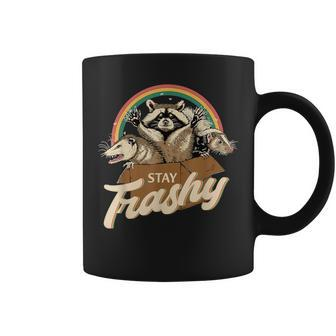 Team Trash Stay Trashy Raccoons Opossums Squad Coffee Mug | Mazezy
