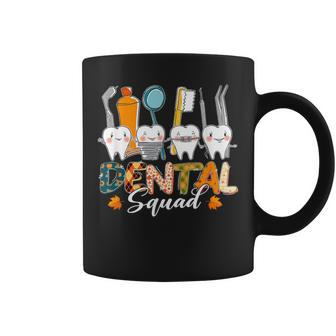 Thanksgiving Autumn Dental Squad Dental Assistant Fall Coffee Mug - Seseable