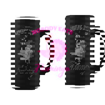 Funny Thanksgiving Nobody Eats Flamingo Turkey Face Coffee Mug | Mazezy