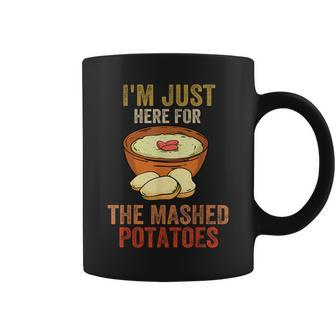 Thanksgiving Saying Mashed Potatoes Turkey Coffee Mug | Mazezy