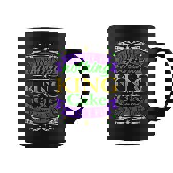 Funny There Is Nothing King Cake Cant Fix Novelty Pun Humor Coffee Mug | Mazezy