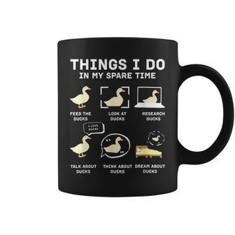 Funny Things I Do In My Spare Time Duck Mom Farm Lovers Gifts For Mom Funny Gifts Coffee Mug | Mazezy