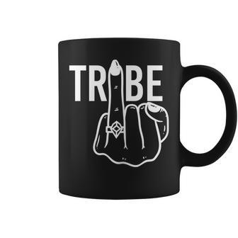 Funny Tribe Ring Finger Flip Off Bachelorette Party Gift For Womens Coffee Mug | Mazezy