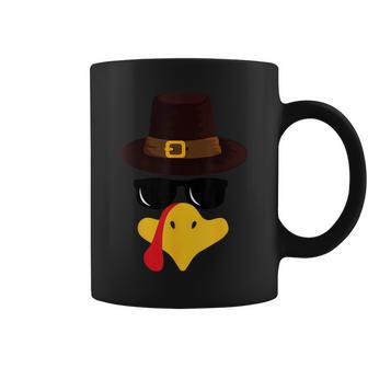 Turkey Face Matching Family Thanksgiving Pilgrim Party Coffee Mug - Seseable