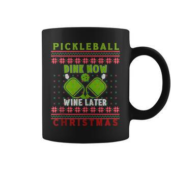 Ugly Christmas Sweater Kitchen Ace Pickleball Player Coffee Mug | Mazezy