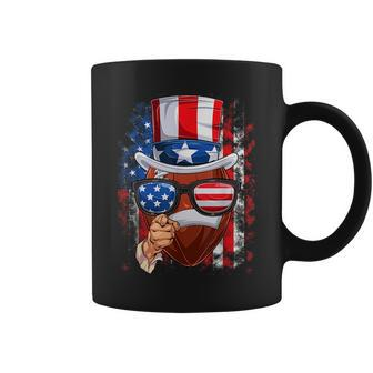 Funny Uncle Sam Football Ball Usa Indepedence Day Men Boys Coffee Mug | Mazezy
