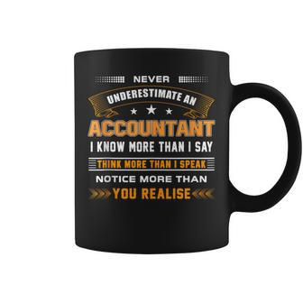 Never Underestimate An Accountant Coffee Mug - Monsterry UK