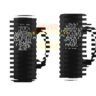 Never Underestimate Old Man With A Pickleball Paddle Coffee Mug - Seseable