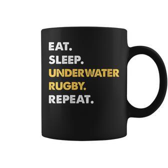 Underwater-Rugby Eat Sleep Underwater-Rugby Repeat Coffee Mug | Mazezy