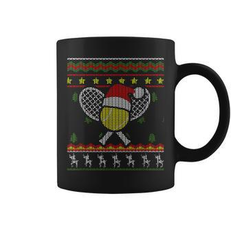 Us Tennis Ugly Christmas Sweater Tennis Lover Coffee Mug | Mazezy