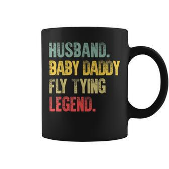 Vintage Husband Baby Daddy Fly Tying Legend Coffee Mug | Mazezy