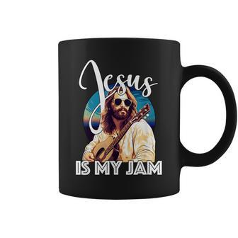 Funny Vintage Jesus Is My Jam For Christian Freak Coffee Mug | Mazezy