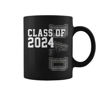 Vintage Senior 2024 Class Grad Proud Dad Class Of 2024 Coffee Mug - Monsterry