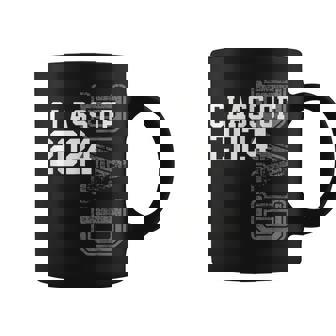 Vintage Senior 2024 Class Grad Proud Dad Class Of 2024 Coffee Mug - Monsterry