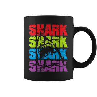 Funny Vintage Shark Design For Basking Goblin Shark Lovers Coffee Mug | Mazezy