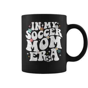 Vintage In My Soccer Mom Era Football Mama Groovy Life Coffee Mug - Seseable