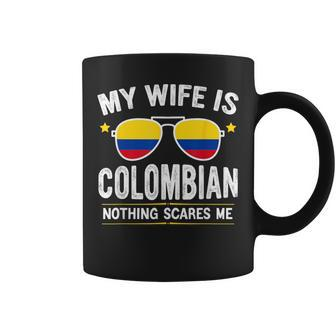 My Wife Is Colombian Proud Husband Colombia Heritage Coffee Mug - Monsterry
