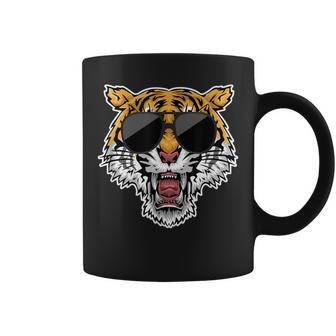 Funny Wild Animal Lover Kids Gift Idea Tiger Coffee Mug | Mazezy