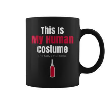 Funny Wine Bottle Halloween For Human Costume Parties Wine Funny Gifts Coffee Mug | Mazezy